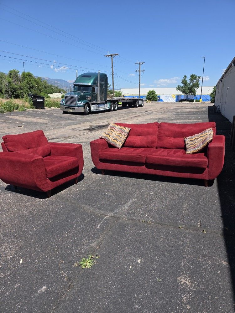 Red Couch Set OBO