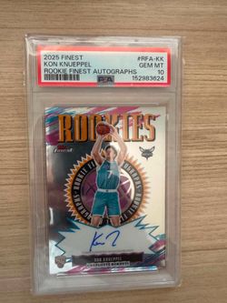 Kon Knueppel Rookies Auto PSA 10