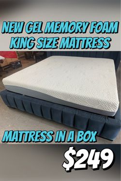 New Gel Memory Foam King Size Mattress