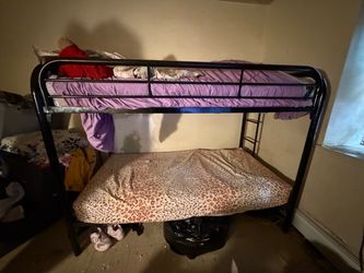 Twin metal bunk beds