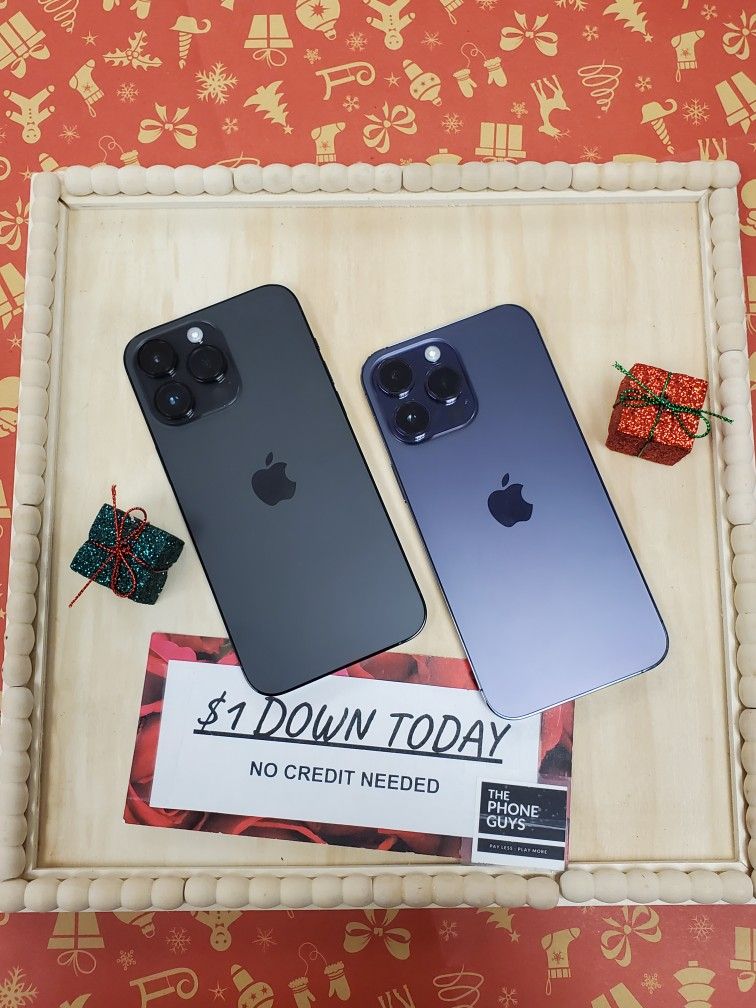 ๐ฅ ๐ Stunning Display & Pro Camera - Apple iPhone 14 Pro Max โ $1 DOWN Available