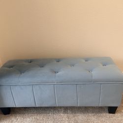 Light Blue Ottoman