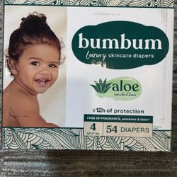Bumbum  Size 4  54 Diapers 
