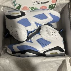 Air Jordan Retro 6’s UNC Size 10.5