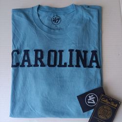 Size S UNC Tar Heels Men's 47 Brand Tee University Of North Carolina Tar Heels
