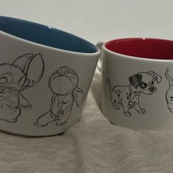 Disney Cups 101 Dalmatians And Stitch 