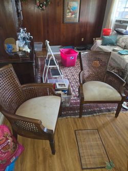 Cane back chairs Hollywood Era