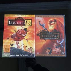 The Lion King 2 Disc Platinum Edition DVD & The Lion King 1 1/2 DVD