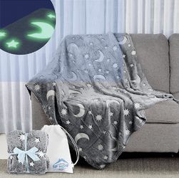 Glow In The Dark Blanket 50 X 60in