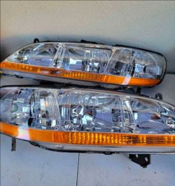 98-02 Honda Accord Headlights Luces Micas Calaveras Faros Faroles Focos Headlamps