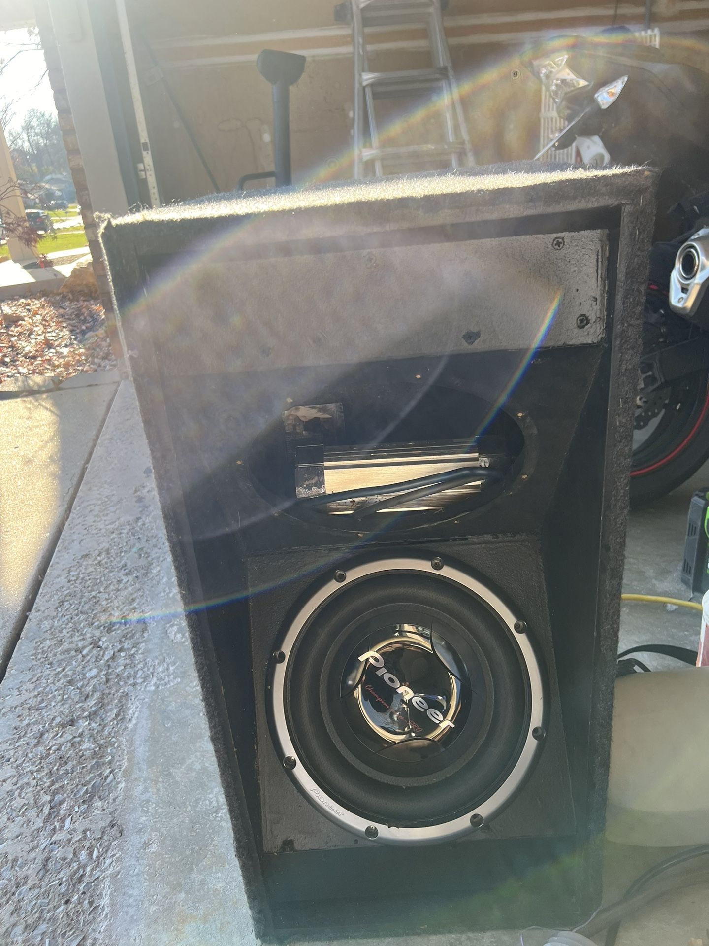 12 Inch Pioneer Subwoofer With Capacitor And Box