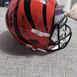 Cam Taylor-Britt Signed Autograph Full Size Cincinnati Bengals Replica Helmet-JSA