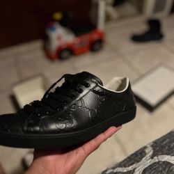 All Black Gucci Shoes