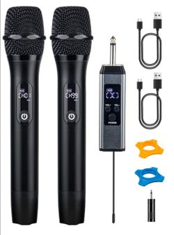 Wireless Microphones for Singing Karaoke, 500ft/150m Long Range
