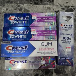 NEW LOT OF CREST TOOTHPASTE
TAKE ALL FOR $10