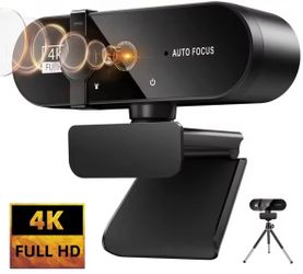 Cámara web 4K 1080P Mini cámara 2K Full HD con micrófono 30fps cámara Web USB