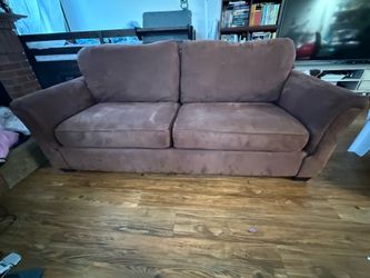 Brown Microsuede Sofa