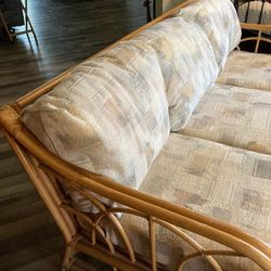 Vintage Bamboo/Ratan Sofa
