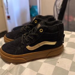 Toddler Vans High tops With Zip Up Back 
