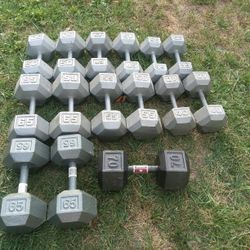 Dumbbells New And Used (PRICES IN THE PHOTOS)