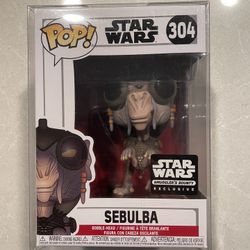Sebulba Funko Pop *MINT* Smugglers Bounty Exclusive Star Wars Phantom Menace 304 with protector Pod racing Amazon Luke Anakin Skywalker