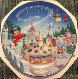 Fantasyland  Wait Disney World 25th Anniversary Plate Bradford Exchange