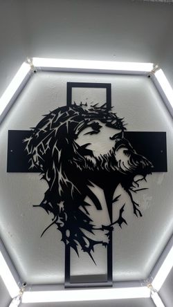 Custom metal jesus cross