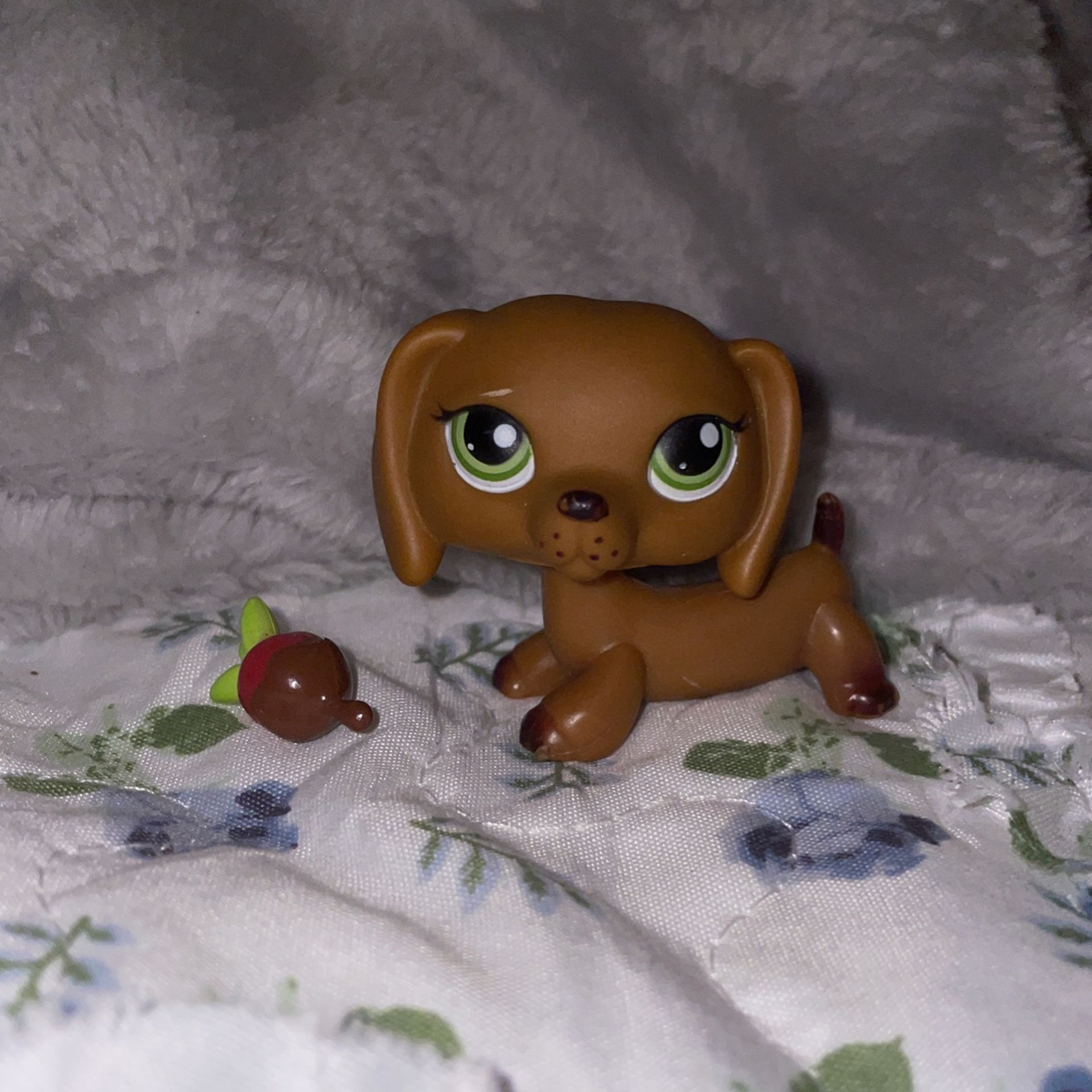 littlest pet shop dachshund #139; authentic, vintage