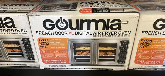 Gourmia Digital French Door Air Fryer Toaster Oven NEW OPEN BOX