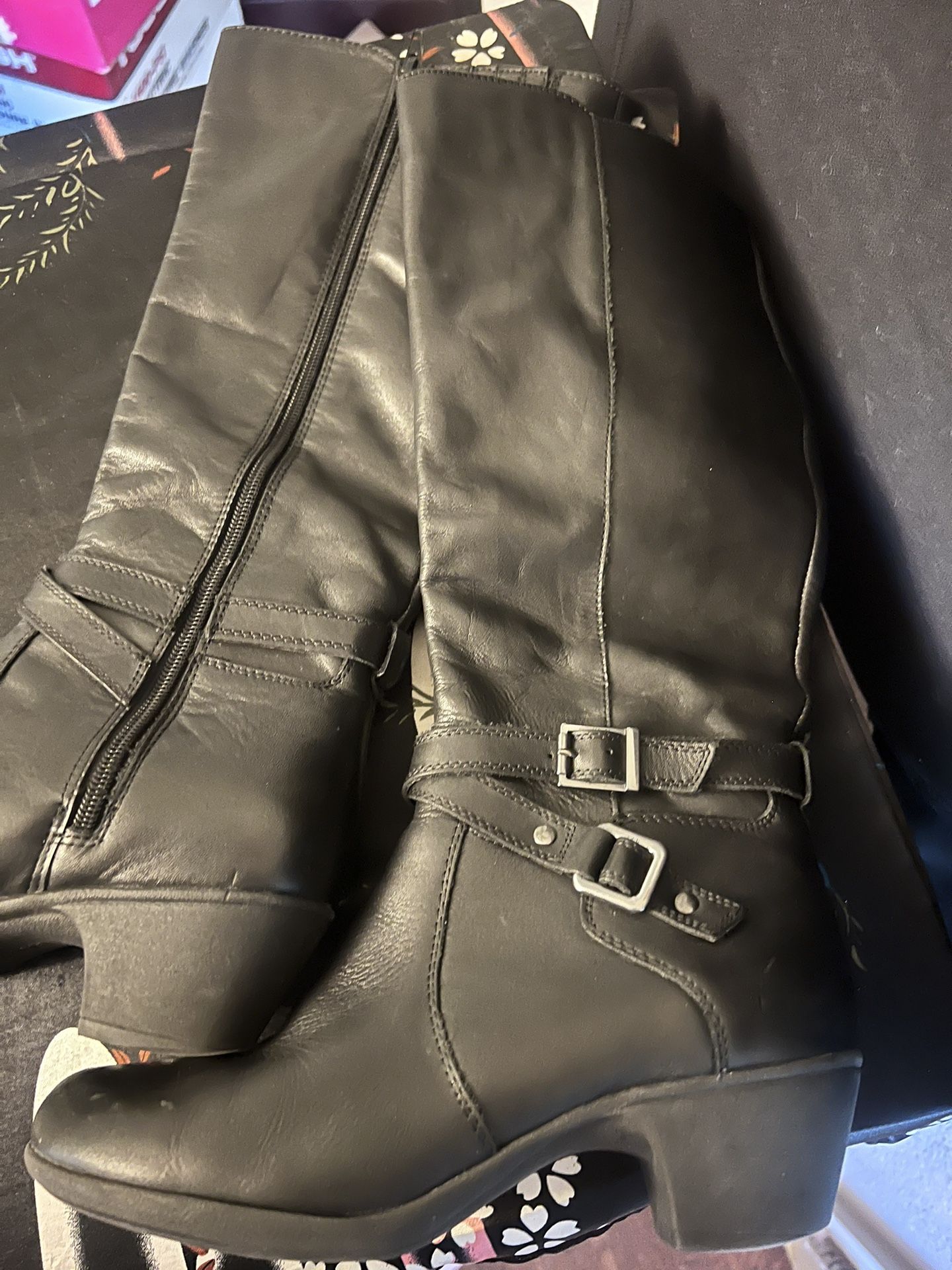 Abella Womens Tall Black Boots