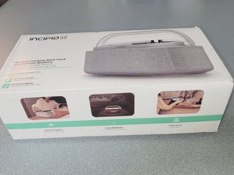 Incipio Wireless Charging Alarm Clock With Wireless Speakers