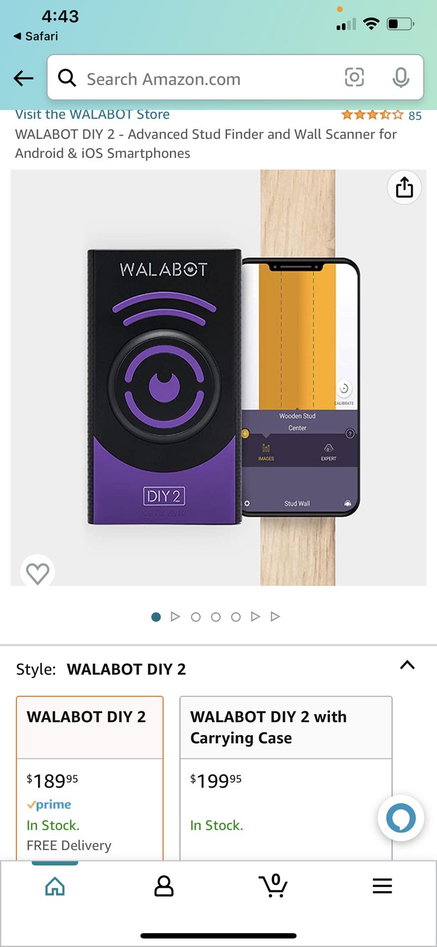 WALABOT DIY 2 - Advanced Stud Finder and Wall Scanner for Android & iOS  Smartphones