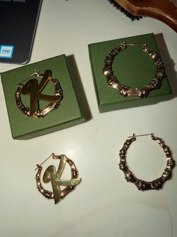 Brand new stainless steel gold earrings | take both for $10