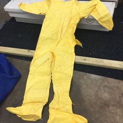 Tyvek full body suits clear face