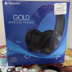 PS4 Gold Wireless Headset