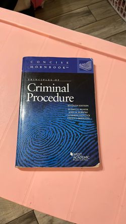 Criminal procedure textbook