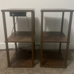 End shelves the pair