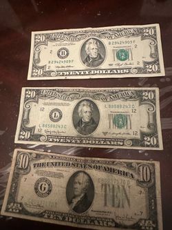 I’m selling my old bills 💵 I have 5 for $400 obo
