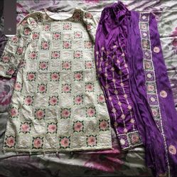 Pakistani Designer Maria B Shalwar Kameez Dress Outfit Desi Wear Party Eid Outfit 