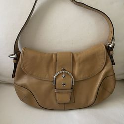 Coach Satchel Tan Leather Purse