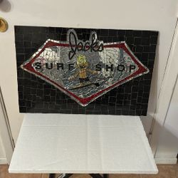 Jack’s Surf Shop Mosaic Sign
