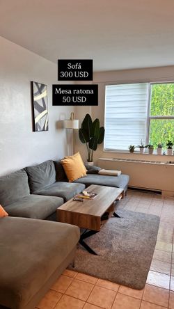 Dining table, cama, sommier, smart TV,