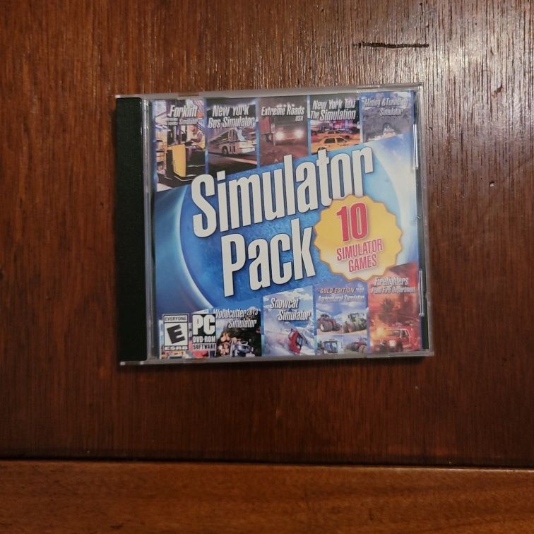 SIMULATOR PACK 10 GAMES PC DVD ROM VIDEO GAME - NEW YORK FORKLIFT EXTREME  ROADS