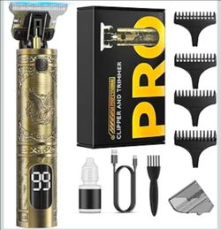 Brand new Beard Trimmer for Men, Vintage and Professional T-Blade Hair Clippers, Cordless Electric Shaver & Razor for Hair Cutting, Edgers Carving Gro