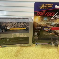 Don Prudhomme 25th Anniversary Special Edition And Ron Attebury Jungle Jim Dragsters