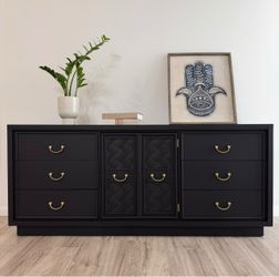 Gorgeous Restored Credenza / Buffet By Burlington House  70”L x 19”W x 30.5”H