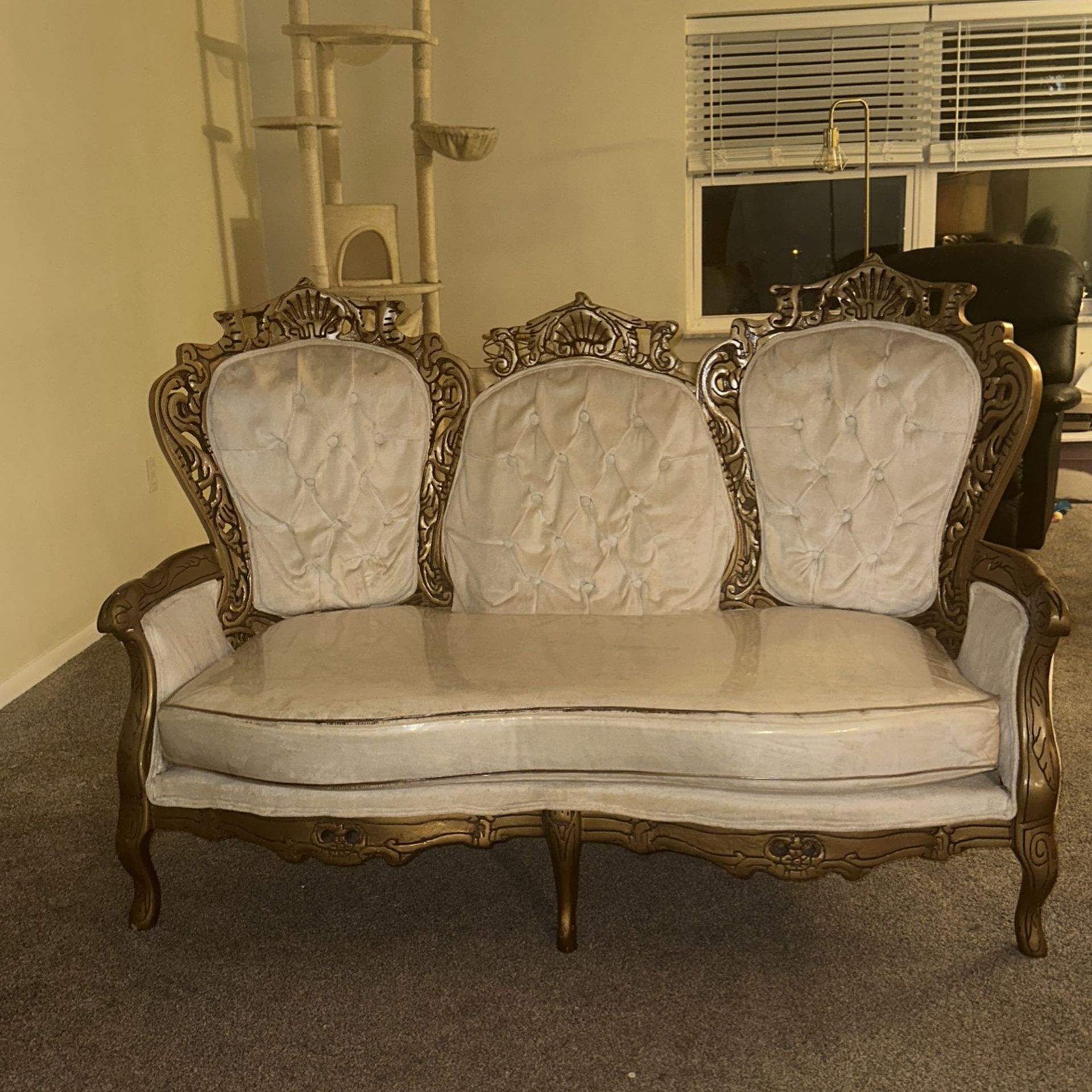 French Preventional Sofa And Love Seat