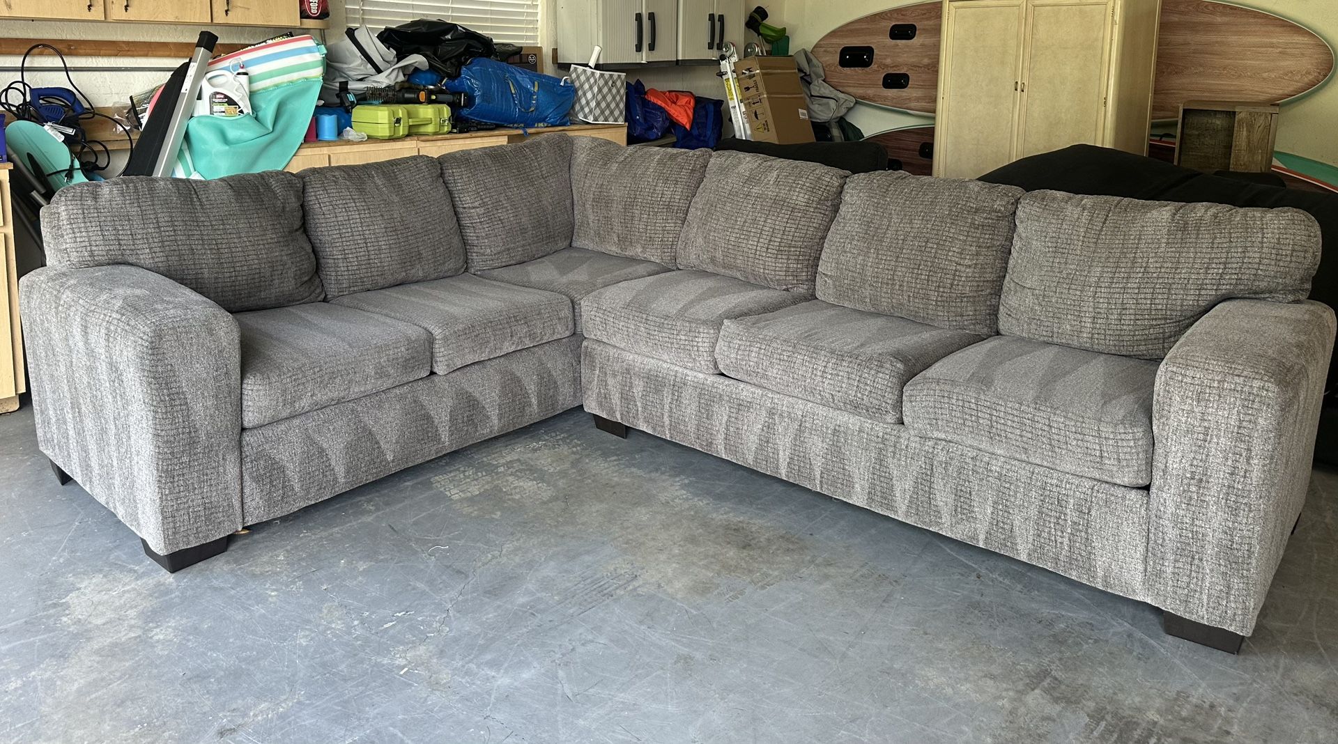 Gray Sectional Couch Sofa *Delivery!*