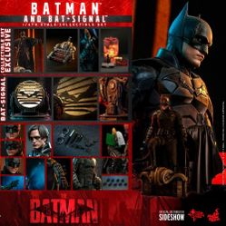 Hot Toys DC The Batman With Batsignal Brand New 1/6 Scale Collectible Figure Deluxe Set 