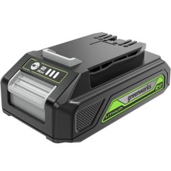 Greenworks 24V 2Ah Lithium-Ion Battery LB24A020 (Genuine Battery, 150+ Compatible Tools)
